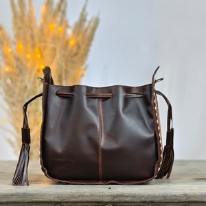 Bolso Bandolera de Mujer, Hecho a Mano, de Cuero Genuino, con Piel de Vaca, Impermeable, con Estampado Floral, Estilo Bohemio, Nuevo y Elegante - Product Image 6