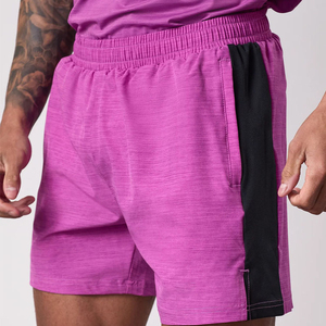 Men's Lightweight Summer Sports Running Outfit Custom Logo 3-Piece Tracksuit Breathable Skinny Color Jacket and Shorts <b>sets</b> - Product Image 6