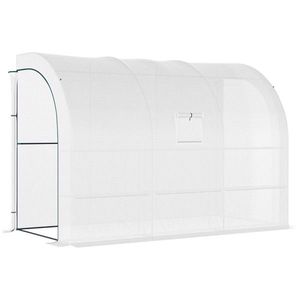 Grande Serra Moderna con Tettoia per Giardini Domestici e Matrimoni, 3m di Larghezza, Struttura in Acciaio/Plastica/Metallo, Copertura in PVC, Facile Montaggio, Zincata - Product Image 3
