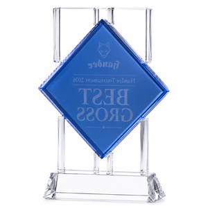 High Quality Golf <b>Trophy</b> Luxury <b>Trophy</b> Premium Crystal Award <b>Trophy</b> Executive Recognition Award Custom Engraved Crystal Metal - Product Image 4