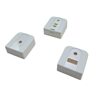 OEM ABS/PC White <b>Plastic</b> Housing Shell | Custom Injection Molding Electronic Component <b>Enclosure</b> with Cutouts - Product Image 2