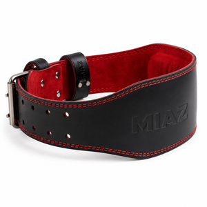 Ceinture de musculation MIAZ en cuir véritable, profilée, réglable, légère, durable, protection professionnelle, soutien lombaire pour - Product Image 2