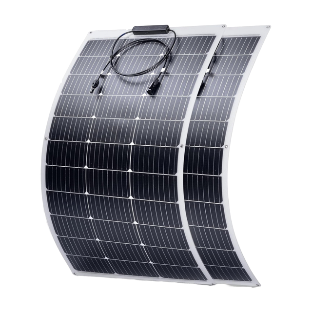 Waterproof Fabric 100W Customized Color Flexible Solar Panel with IP67 Junction Box for RV/Car/Truck/Boat/Yacht Power Supply