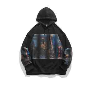 Sweat-shirts pour hommes à la mode, écologiques, imperméables, doublés, à manches longues, de haute qualité, avec logo personnalisé, en polyester/rayonne - Product Image 1