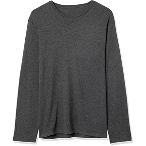 เสื้อยืดผ้าฝ้ายแขนยาวสำหรับผู้ชายพร้อมโลโก้ - Product Image 4