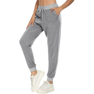 Pantalones Deportivos Planos de Invierno para Mujer, Hechos a Medida, Informales, Transpirables, Ligeros, de la Mejor Calidad, Poliéster/Algodón - Product Image 1