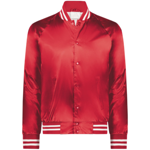 Veste en satin rouge pour homme, col rabattu, coupe classique, fermeture à un bouton, style décontracté, vêtement d'automne - Product Image 6