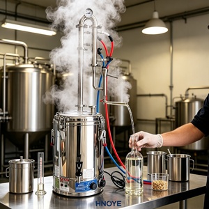 Distillateur d'huiles essentielles en acier inoxydable 304, machine d'extraction par distillation à la vapeur de 50 L pour la lavande et la rose - Product Image 1
