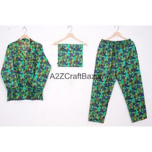 Ensembles de pyjamas d'été pour femmes en coton 100% respirant de haute qualité à motif floral avec taille élastique - Vente en gros - Approvisionnement direct usine - Product Image 5