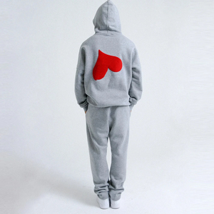 Wholesale Custom Chenille Embroidery Tracksuit for Men Best Quality SweatSuits Chenille <b>Patches</b> Tracksuits - Product Image 2