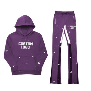 Ensemble de survêtement baggy 100 % coton OEM pour homme, ensemble personnalisé 2 pièces, sweat à capuche et pantalon de survêtement, ensemble de survêtement surdimensionné personnalisé pour homme - Product Image 3