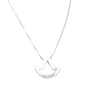 Collier Feuille de Lierre Ouverte, Petit Bijou Élégant Plaqué Or pour Femme, Accessoire de Mode de Luxe avec Pendentif Feuille Botanique Délicate - Product Image 1