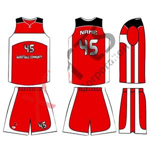 Maillot de basket-ball unisexe personnalisé, dernière conception, en maille unie, réversible, imprimé par transfert thermique, logo brodé, nom, couleur bleue - Product Image 1