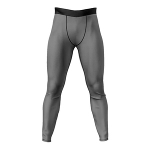 Leggings de compression pour homme à taille haute, longueur intégrale, couleur olive vert uni, en spandex et nylon, sans couture, pour le yoga - Product Image 2