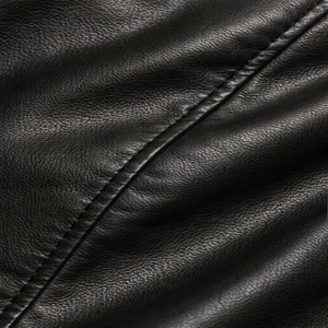 Chaqueta de cuero negra para mujer, corte ajustado, con cremallera, informal, moderna, cómoda, de cuero premium. - Product Image 6