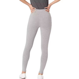 Leggings de yoga taille haute unis pour femme, longueur intégrale, en Spandex/Nylon, extensibles dans les quatre sens, taille élastique, respirants, côtelés, séchage rapide, 220g - Product Image 2
