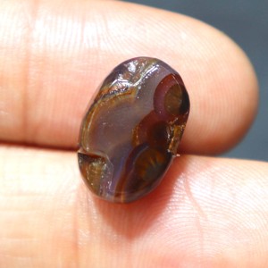 Natural <b>Mexican</b> Fire Agate Druzy Cabochon Healing Crystal Fire Agate Druzy Handmade Jewelry for Ring for Jewelry Making - Product Image 4
