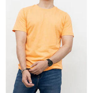 เสื้อยืดผู้ชายคุณภาพสูงสั่งทำสีได้ ขนาดใหญ่พิเศษ ผ้าฝ้าย 100% คอกลม แขนสั้น สีพื้น ไม่ยับ ระบายอากาศ แห้งเร็ว - Product Image 4