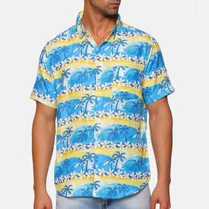 Camisas de Playa para Hombre, de Alta Calidad, Sólidas, Transpirables, Ecológicas, de Manga Corta, para Uso Casual de Verano - Product Image 1