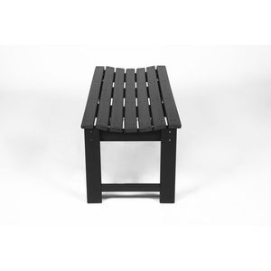 Banc Adirondack en HDPE toutes saisons avec texture bois, assise en polybois résistant aux UV pour patio, jardin, balcon - Product Image 6