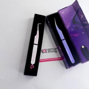 Pinzas para Pestañas con Logotipo Personalizado, Recubrimiento en Polvo Premium, Pinzas de Aislamiento de 90 Grados, Fabricante de Pinzas para Pestañas - Product Image 2
