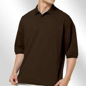 Polo homme uni, grande taille, respirant, manches courtes, pour l'été, style décontracté, coupe classique - Product Image 1
