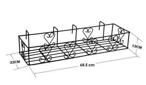 ที่แขวนกระถางต้นไม้สำหรับระเบียง  ที่วางกระถางโลหะสำหรับตกแต่งภายในและภายนอกอาคาร  กระถางแขวนสำหรับตกแต่งราวบันไดสำหรับบ้านและห้องครัว - Product Image 5