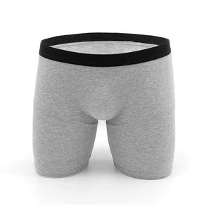 Calzoncillos bóxer sin costuras de cintura media para hombre, de spandex, transpirables, de punto, de secado rápido, con logo personalizado, lisos, para uso diario, al por mayor - Product Image 4
