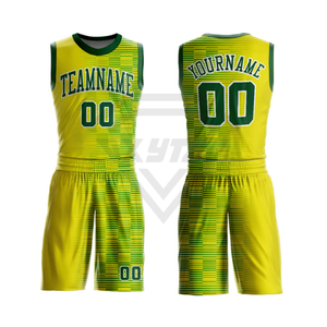 Conjunto de Uniformes de Baloncesto Sublimados Personalizados, Fabricante OEM, Uniformes al por Mayor, Ropa Deportiva Reversible para Hombre, Kit de Diseño de Uniformes de Equipo - Product Image 3