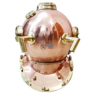 Casco de Buceo Antiguo de Cobre y Latón Pulido, Modelo Mark V, para Buceo en Aguas Profundas, Coleccionable - Product Image 6