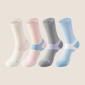 Wholesale Custom Cotton Sports Socks Tennis Socks High Quality Breathable Eco-Friendly Mens Women Youth Comfortable Crew - Product Image 1