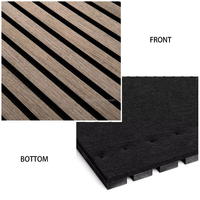 Panneau acoustique mural en lattes de bois Akupanel, panneau absorbant le son pour studio, bureau, hôtel, cinéma maison, décoration intérieure