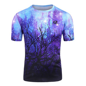 Camiseta de Hombre Casual a la Moda, Tejida, con Estampado Gráfico, Estilo Urbano, Cuello Redondo, Manga Corta, Algodón Suave, Ecológica, Transpirable, para Verano - Product Image 1