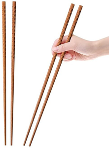 Palillos de Bambú Natural – Palillos de Madera Largos, Ligeros y Reutilizables para Sushi Japonés, Comida Coreana y Uso Diario - Product Image 5