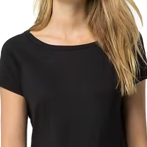 Camiseta Túnica de Maternidad Casual y Transpirable para Verano, 100% Algodón Jersey Ecológico, Manga Corta, 220g, con Logo - Product Image 5