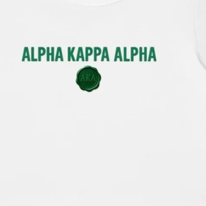 Wax Emblem Crop Tee <b>White</b> Women <b>Cropped</b> Graphic T <b>Shirt</b> Short Sleeve Sorority Inspired Casual Streetwear Fashion Top Summer - Product Image 4