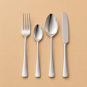 Hot Selling Twisted Handle Stainless Steel Flatware Set Mirror Finish Ergonomic Grip Durable Luxury Cutlery for Elegant Dining - Product Image 3