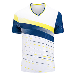 เสื้อแบดมินตันบุรุษแขนสั้นพิมพ์ลายระบายอากาศน้ำหนักเบาขนาดพลัส - Product Image 1