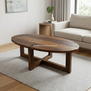 Handcrafted Wooden <b>Coffee</b> <b>Table</b> Reclaimed Boat Wood Original Color for Indoor Outdoor Home Villa Furniture High Quality - Product Image 6