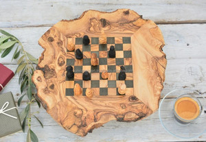 Indian Luxury Handcrafted Olive <b>Wood</b> <b>Chess</b> <b>Set</b> Artisan Box Design Perfect Board Game Gift for Lovers - Product Image 5