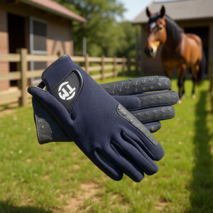 Custom Logo and Color Horse Riding Gloves <b>Equestrian</b> Sets & Accessories - Product Image 3