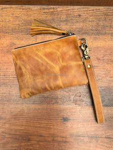 ใหม่จริงทําด้วยมือผมบนซ่อนหนังกระเป๋าสตางค์กระเป๋าสตางค์สไตล์ตะวันตกผู้หญิงของแท้หนังพู่หรูหราซิปกระเป๋าสตางค์ - Product Image 5