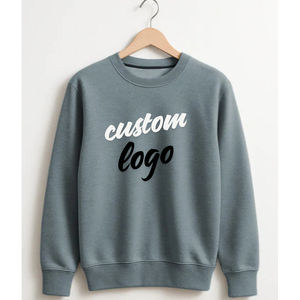 Sudaderas de cuello redondo para hombre de la mejor calidad, 100% algodón polar, sudaderas y sudaderas con capucha unisex con logo personalizado, sudadera transpirable para mujer - Product Image 1