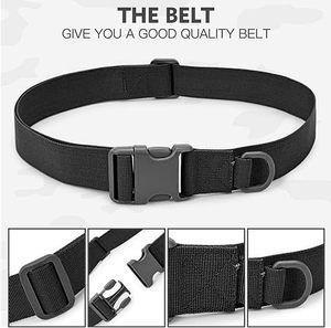 เข็มขัดไนลอนยุทธวิธีแบบปรับได้ เข็มขัดอเนกประสงค์สำหรับงานหนัก พร้อมหัวเข็มขัดปลดเร็ว - Product Image 4