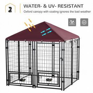 Recinto per Cani in PVC con Telaio in Alluminio per Razze Grandi e Giganti, Design Moderno per Allevamento e Animali di Piccola Taglia, Uso Esterno - Product Image 3