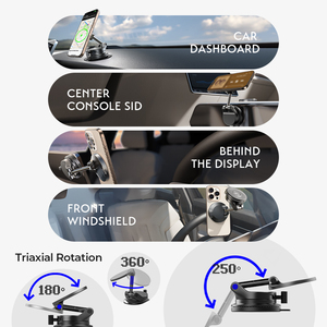 LISEN 2025 nuevo <span class=keywords><strong>cargador</strong></span> de coche inalámbrico inteligente 15W Control de temperatura soporte de carga soporte de teléfono de succión magnética para iPhone 17 16 Pro Max - Product Image 4
