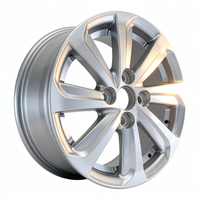 Jante de voiture en aluminium entièrement recouverte d'argent L815 fiable, testée rigoureusement pour l'équilibre dynamique, roue légère pour véhicule de tourisme, directement de l'usine