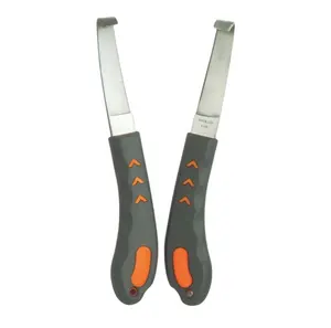 Couteau à crochets avec manche en plastique, noir et orange, livraison gratuite