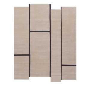 Alfombra de Lana de Lujo Personalizada, Hecha a Mano, de Pelo Alto, Diseño Moderno para Sala de Estar - Product Image 4