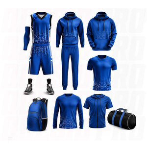 Premium Basketball Deal Pack Sublimation Embroidery Breathable Moisture Wicking Uniforms <b>Bags</b> <b>Compression</b> Warm Up Set Duffle - Product Image 1